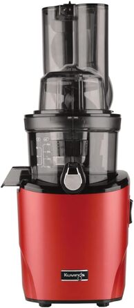 Соковижималка Kuvings REVO830 Slow Juicer з подвійною завантажувальною горловиною, автоматичною системою нарізки, набір фільтрів для смузі та сорбету, матова темно-червона