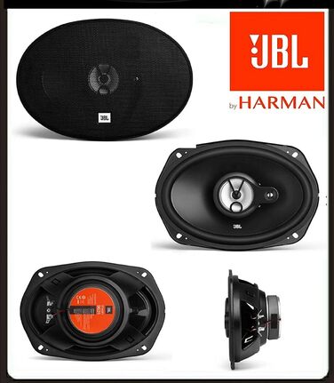 Автомобільні акустичні колонки JBL Stage1 9631, 3-смугові, 300 Вт, 16,5x23 см (6x9 дюймів), чорні, Harman Kardon, Hi-Fi звук