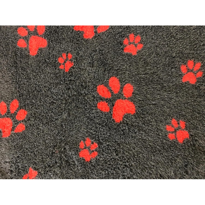 Килимок для собак Elropet Vetbed з преміум-матеріалу, 22 мм, для маленьких та великих собак, розмір L (160x100 см), темно-сірий + червоний слід