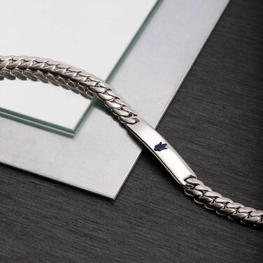 Браслет чоловічий Maserati Jewels з нержавіючої сталі синій JM222AVD05