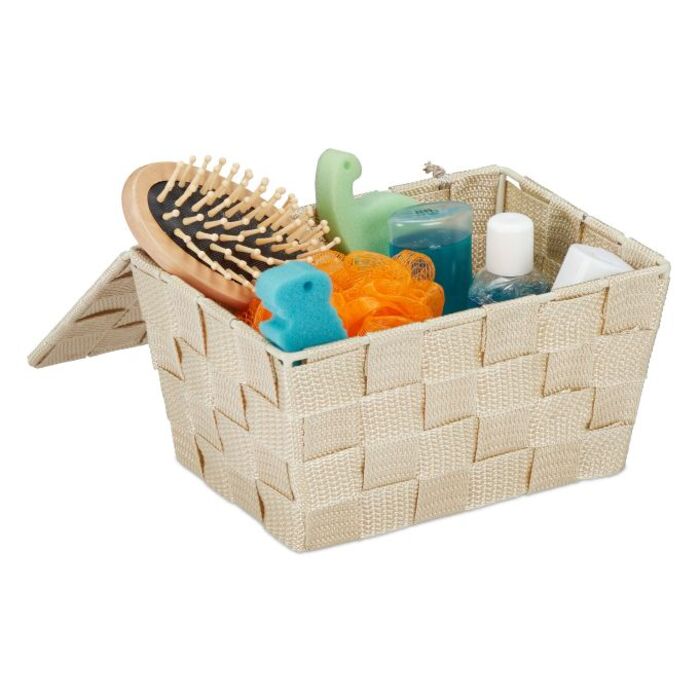 Relaxdays Storage Basket with Lid