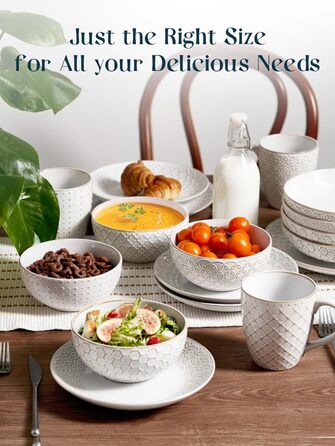 Набір мисок DOWAN для мюслі, 6 шт., 680 мл. Великі миски для мюслі, вечері, супу, салату. Яскраві миски для сервірування на Різдво.