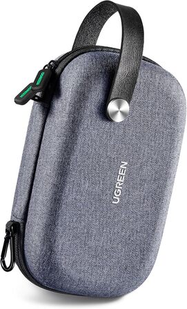 Органайзер UGREEN для аксесуарів: USB-накопичувачі, зарядні пристрої, флешки, SD-картки (сірий/блакитний)