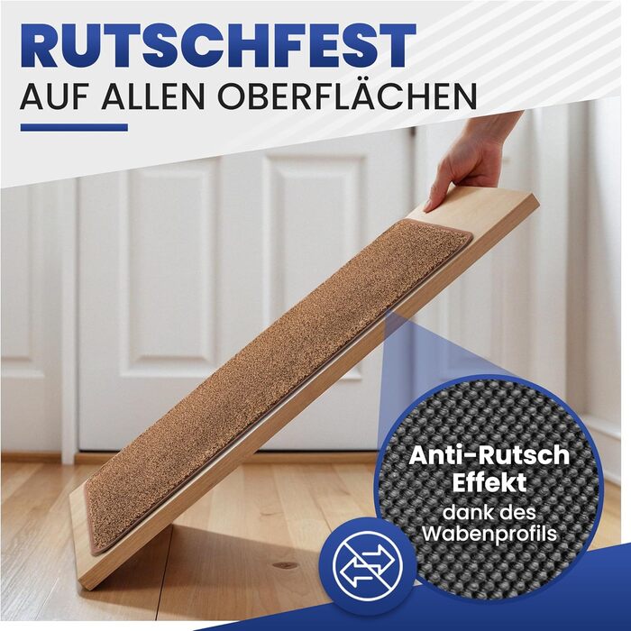 Килимок придверний Mibao SoftStep Luxus 60x90 см, коричневий - антиковзкий, вологопоглинаючий, для дому та коридору, машинне прання