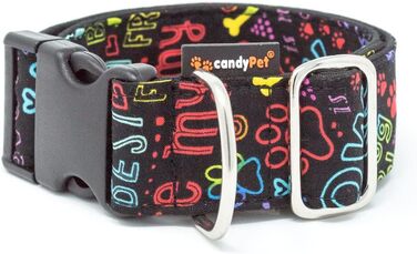 Нашийник для собак candyPet® Click - ширина 4 см, регульований (30-55 см), найкращий друг