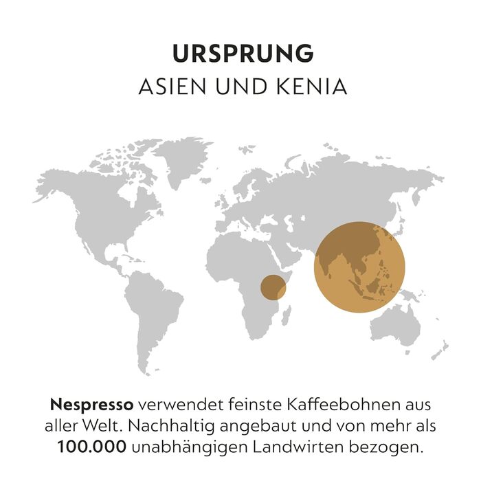 Капсули для кавомашини Nespresso Original Shanghai Lungo, світла обсмажка, 50 шт.