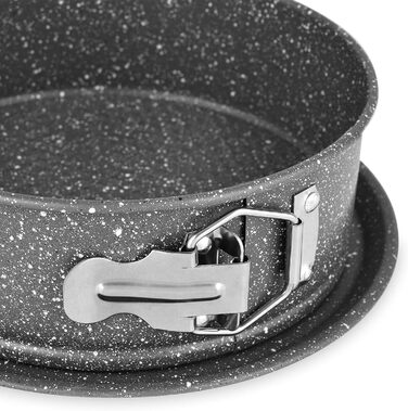 Форма для випічки Tognana Pure Roq, 22 см, знімні бортики, алюміній, чорна (7 дюймів)