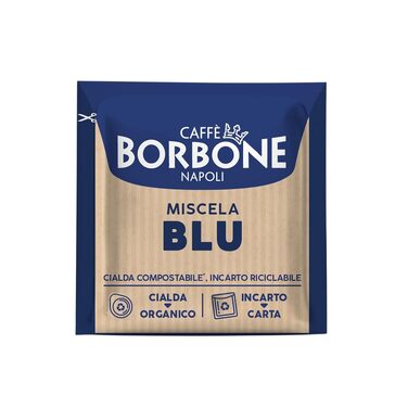 Кава в пріодах Caffe Borbone Miscela Blu ESE 44мм, міцна суміш (Original), 100 шт