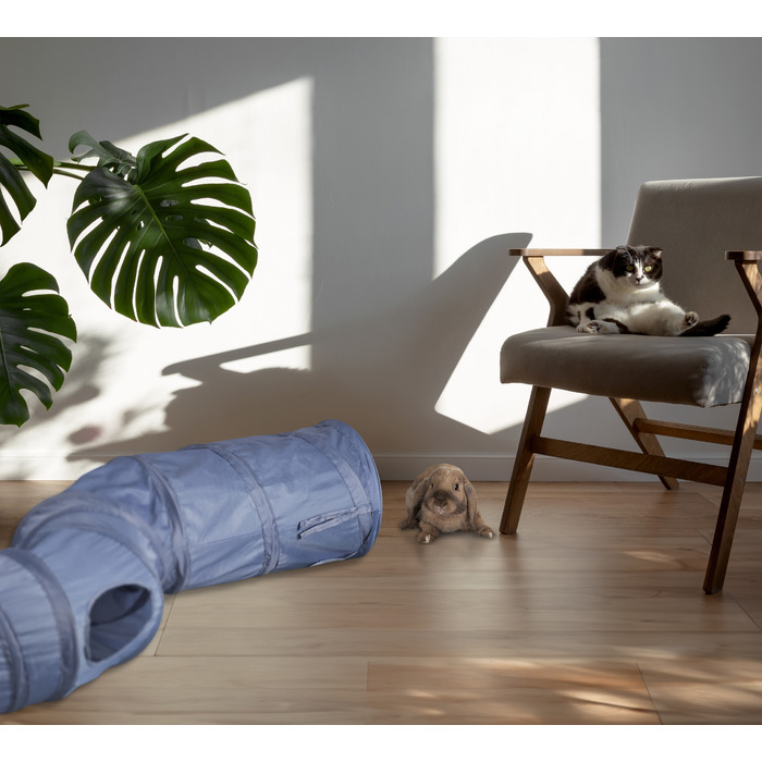 Relaxdays Складаний котячий тунель з 4 виходами