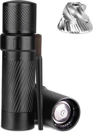 Homnoble Professional Pepper Grinder, Metal High-Performance Pepper Grinder, Heavy-Duty Pepper Grinder, Manual Aluminum Refillable Pepper Grinder with Latest External Adjustable Coarseness Design