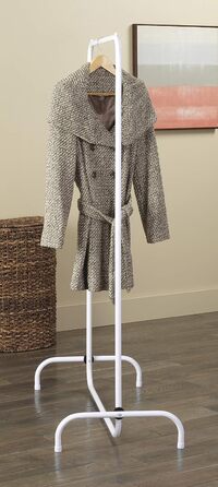 Whitmor Clothes Rack, Adjustable, White/Chrome (White)