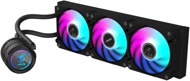 Система водяного охолодження CPU GIGABYTE AORUS WATERFORCE II 360 Ice - білий корпус, 3 вентилятори 120mm ARGB, сумісна з Intel LGA 1851 та AMD AM5