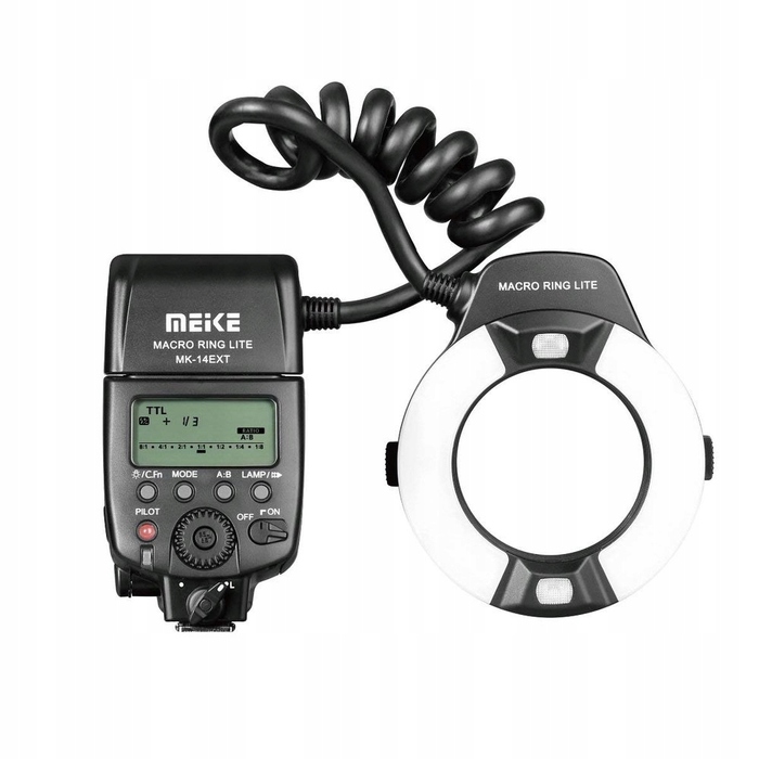 LED-спалах TTL Meike MK-14EXT для макрофотографії, для CANON
