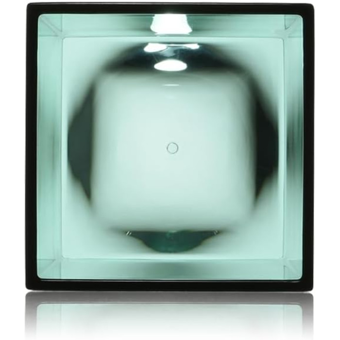 Kartell Boxy Toothbrush Holder, Plastic, Transparent, 7 x 7 x 12 cm (Toothbrush Holder, Aquamarine Green)