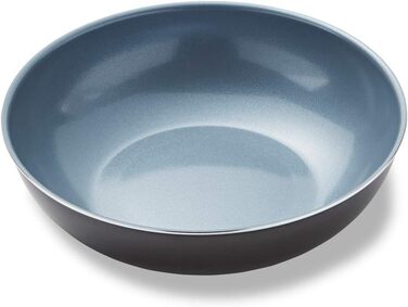 Набір посуду Tower Freedom T800203 (3 шт.) з керамічним покриттям, сірий, графіт, алюміній (24 та 28 см сковороди, вок 28 см)