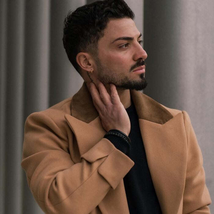 Чоловічий шкіряний браслет SERASAR Premium з магнітною застібкою | Чорний & Коричневий | Різні довжини | У подарунковій коробці