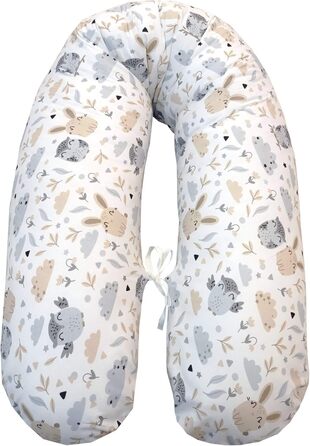 Подушка для годування та вагітності Emi&Sam 170см, чохол (тільки чохол), принт 