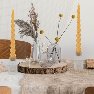 Набір свічників Relaxdays з рельєфною поверхнею, 20 штук