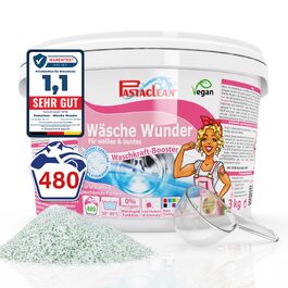 Підсилювач прання та видалення плям Pastaclean Oxi, кисневий відбілювач, 3 кг (на 480 прань)