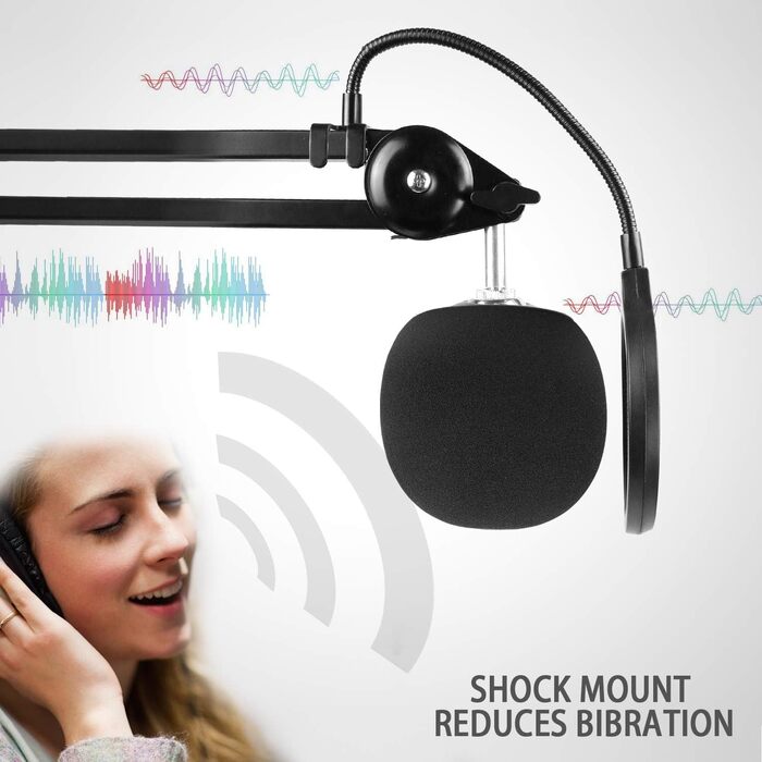 Кріплення для мікрофона Blue Snowball iCE: штатив, поп-фільтр та кабель-менеджмент від YOUSHARES