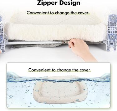 Крісло-гамак для котів на вікно 60x30 см, розкладне, сірий (білий, 30x60 см), до 18 кг