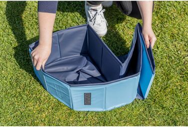 Басейн для собак TRIXIE 70x12 см, блакитно-сірий, без надування, з неслизьким дном