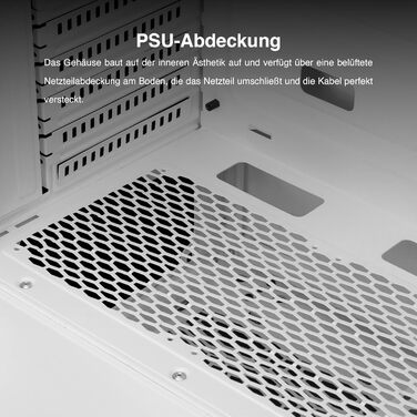 Корпус для ПК Gamdias TALOS E3 - Mid-Tower, білий, з 3 RGB вентиляторами, сітчаста передня панель, скло, PSU-кришка