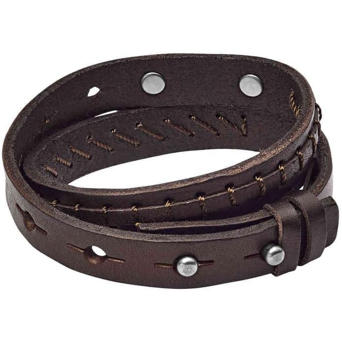 Годинник Fossil Vintage Casual чоловічий шкіряний або з нержавіючої сталі з браслетом (карабiнер, застібка, складний браслет) коричневий