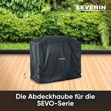 Чохол для гриля SEVERIN SEVO GTS, водонепроникний, 600D Oxford, чорний
