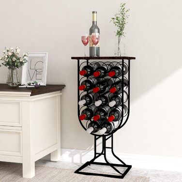 Taleco Gear Freestanding Wine Rack, Bottle Rack Wine Stand Rustic Style, Holds 14 Bottles Wine Rack, Freestanding Floor Wine Bottle Holder, Stackable Decorative Wine Rack Metal