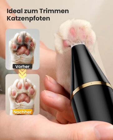 Триммер для догляду за лапами собак Oneisall Paw Trim Pro, IPX7, тиха, для лап, очей, вух, обличчя, тіла