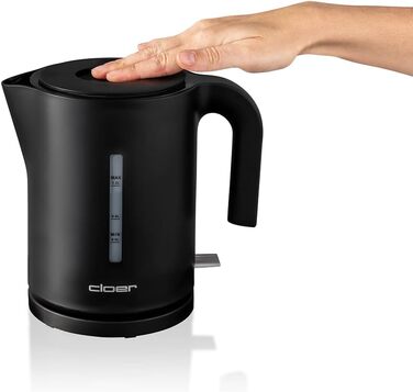 Електричний чайник Cloer 4111, 1.7 л, білий, 2200 Вт, з індикатором рівня води, захист від сухого кипіння та перегріву