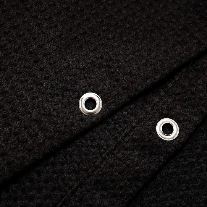 Шторка для душу Barossa Design з вафельної структури, біла, 213,4 x 182,9 см (для готелів, важка тканина, водовідштовхувальна)