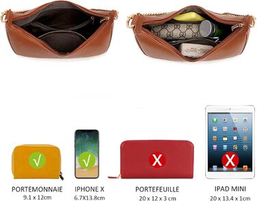 Сумка жіноча David Jones через плече, клатч з ланцюжком, екошкіра, колір коньяк - елегантна сумка для вечірки та повсякдення