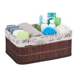 Кошик для зберігання Relaxdays з бамбука з принтом