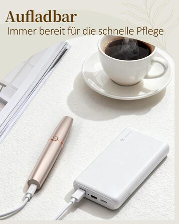 Електричний тример для брів та обличчя для жінок: з запасним наконечником | Швидке та делікатне гоління, портативний коректор брів