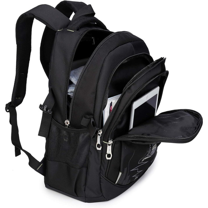 SIVENKE Рюкзак для школи: багатофункціональний, водонепроникний, з відділенням для ноутбука (для хлопчиків та підлітків)