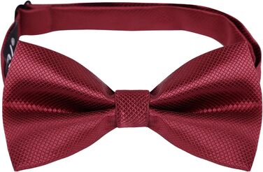 Набір аксесуарів для чоловіків Alizeal: краватка-метелик, запонки та хустинка (бордовий)