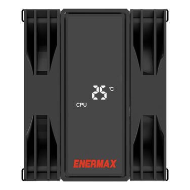 Кулер для CPU ENERMAX ETS-T41D: 2x 120mm вентилятор, гідравлічний підшипник, 4 теплові трубки, підтримка AMD AM5/AM4, Intel LGA1851/1700/115x, TDP 200W+