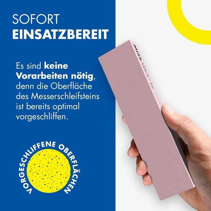 Точило для ножів Zische - Schleifstein з EDM Korund, 200x60x25 мм, 2 зернистості FEPA 500/1200 (Missarka Ultra)