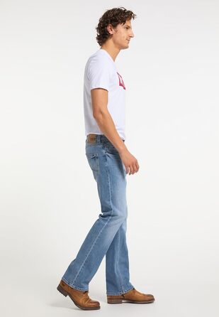 Джинси чоловічі MUSTANG Oregon Bootcut, стрейч, деним, сині/чорні, розміри 30-44