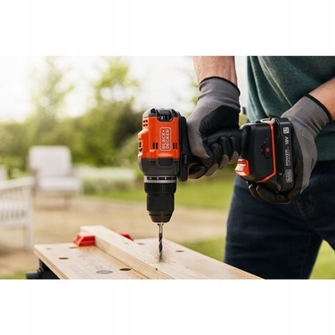 Дриль-шурупокрут Black+Decker 18V, 50 Нм [BLD682D2XK-QW] з 2-ма акумуляторами по 2,0 Аг