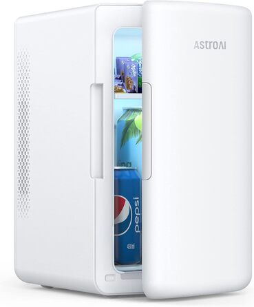 AstroAI Mini Fridge 6 Liter / 8 Cans | Cooler & Warmer | AC/DC | Compact Fridge for Bedroom, Car, Drinks, Beauty, Skincare, Travel