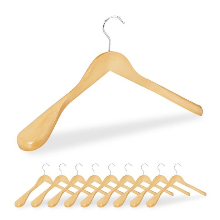 Relaxdays Suit Hangers, 10-Piece Set