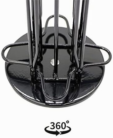 Органайзер для кавових капсул Exzact, сумісний з Nespresso (на 40 капсул), обертовий стійка-холдер 360°, протиковзкий, чорний