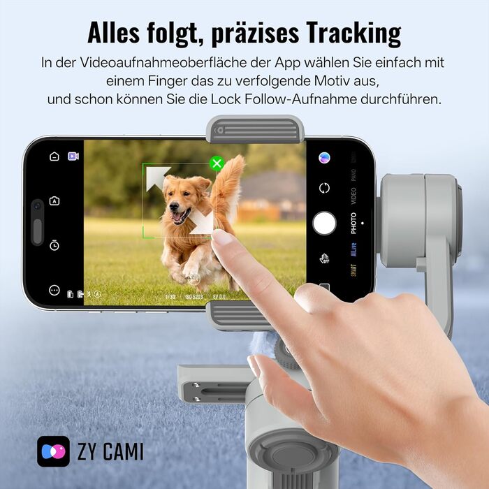 ZHIYUN CinePeer Smooth 5E: Стабілізатор для смартфона з підсвічуванням, штативом та жестами, до 300г