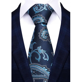 Широка краватка Elegance синього кольору