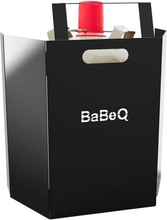 BaBeQ стильний металевий кожух для газових балонів до 11 кг (чорний) 97x55x10 см – захисний чохол-кришка для балона, аксесуар для гриля, сумісний з Weber Genesis II