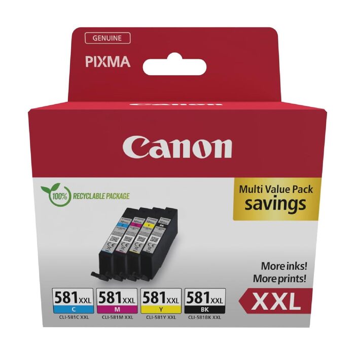 Оригінальний набір чорнильних картриджів Canon CLI-581XXL Multipack
