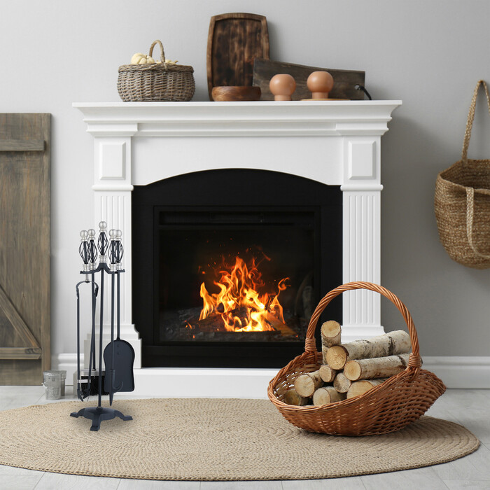 Relaxdays 5-Piece Fireplace Tool Set